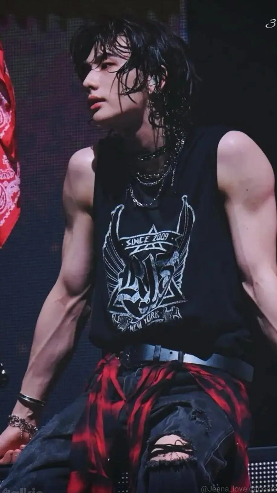 ai character: HwangHyunjin (SKZ) background