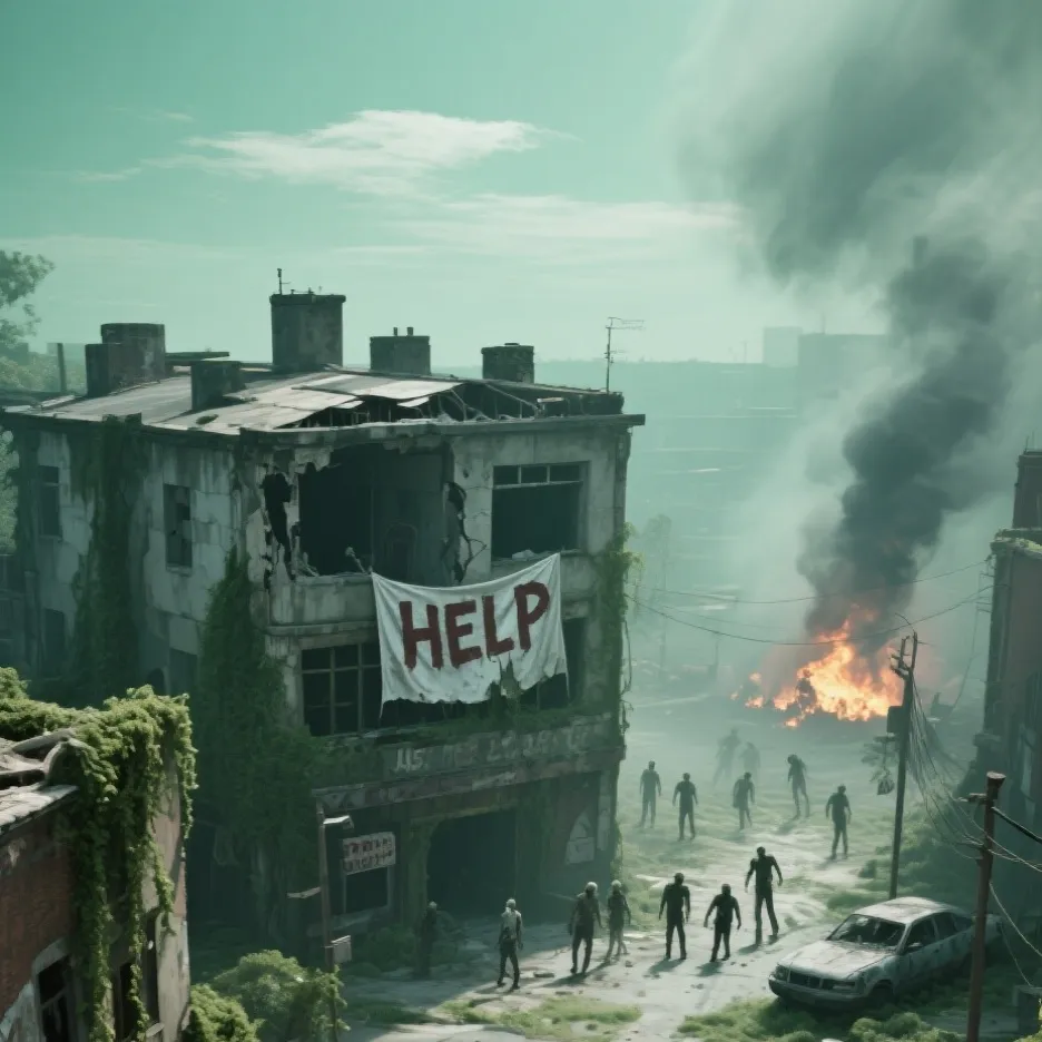 chat with ai character:  zombie apocalypse