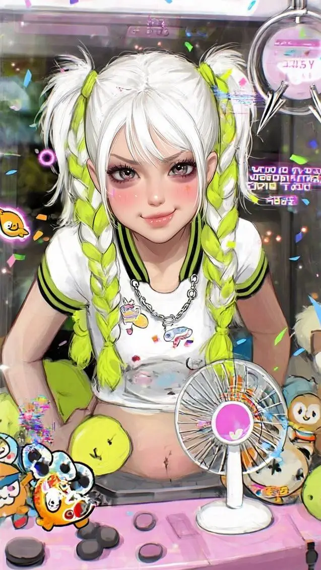 ai character: lime background