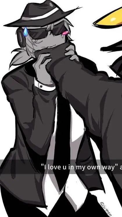 ai character: Chance🩶🖤🤍 background