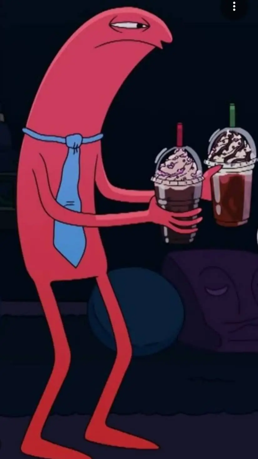 ai character: Smiling Friends  background