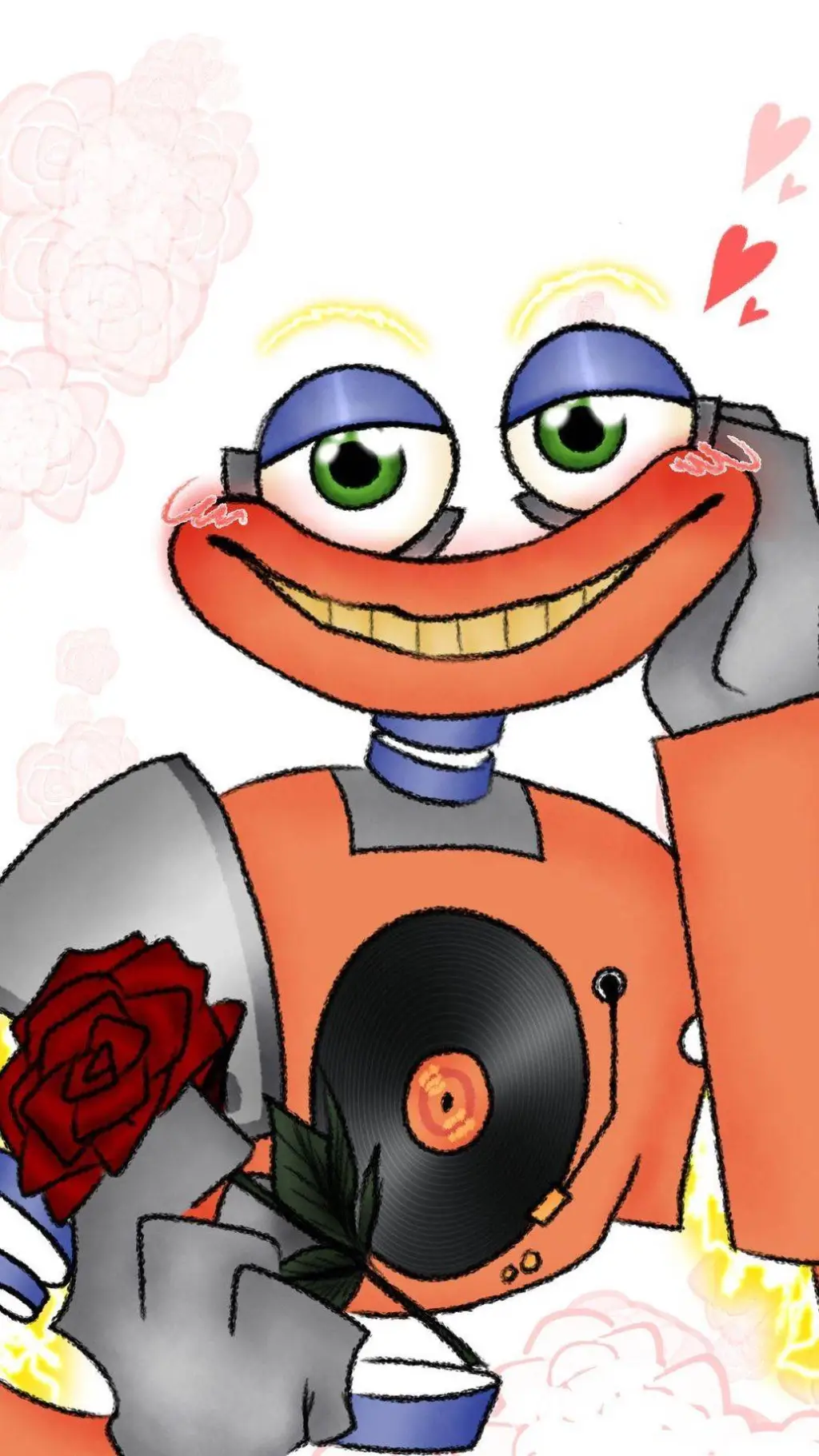 ai character: Valentine's Time background