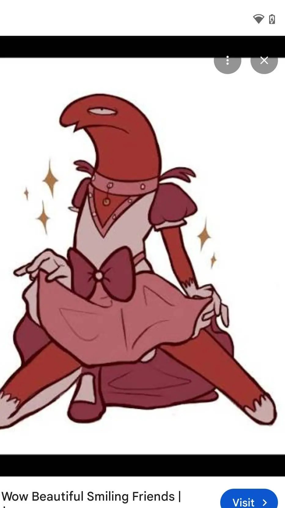 ai character: Smiling Friends  background