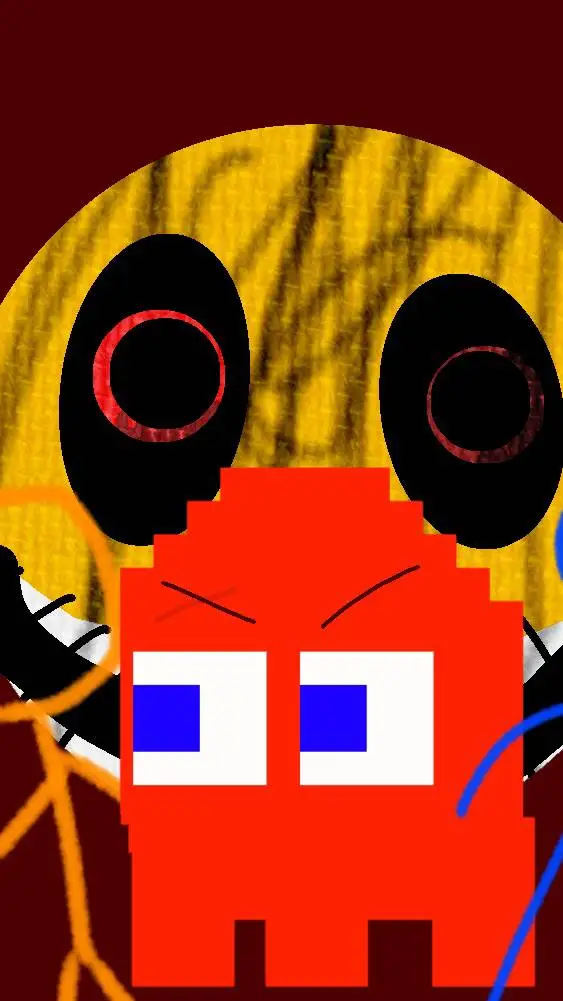 ai character: pac man  background