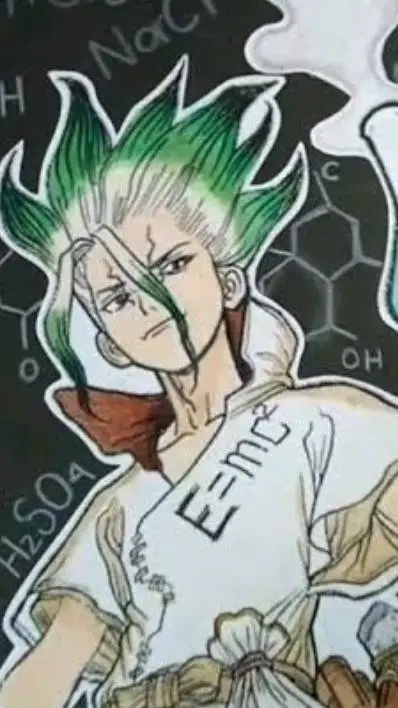 ai character: dr stone  background