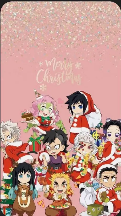 ai character: kny x navidad 🎄 background