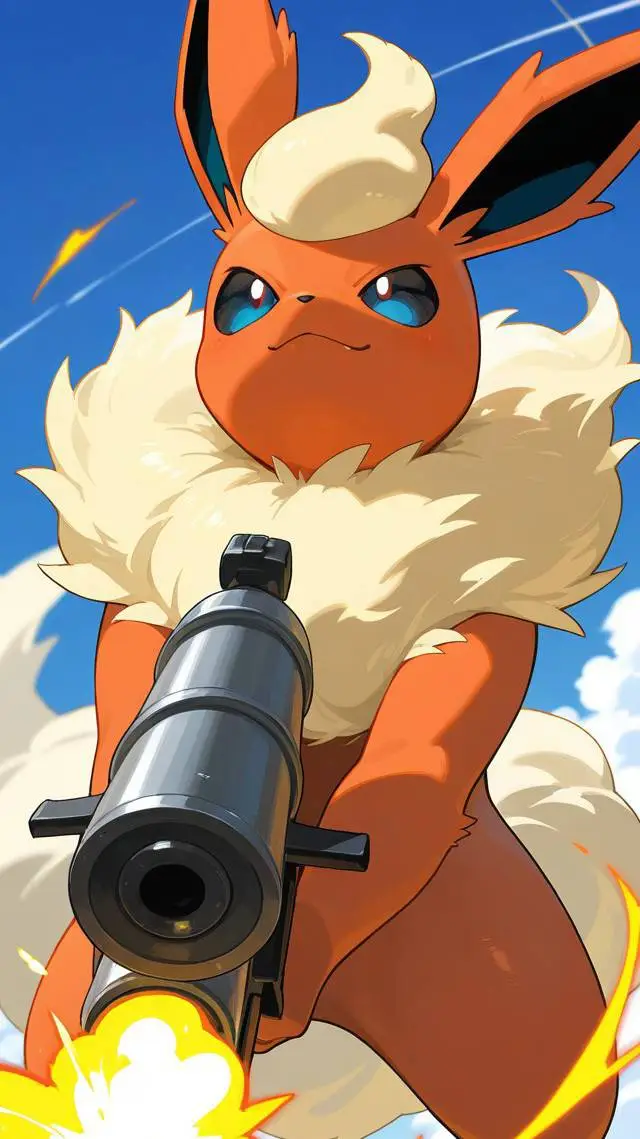 ai character: flareon background