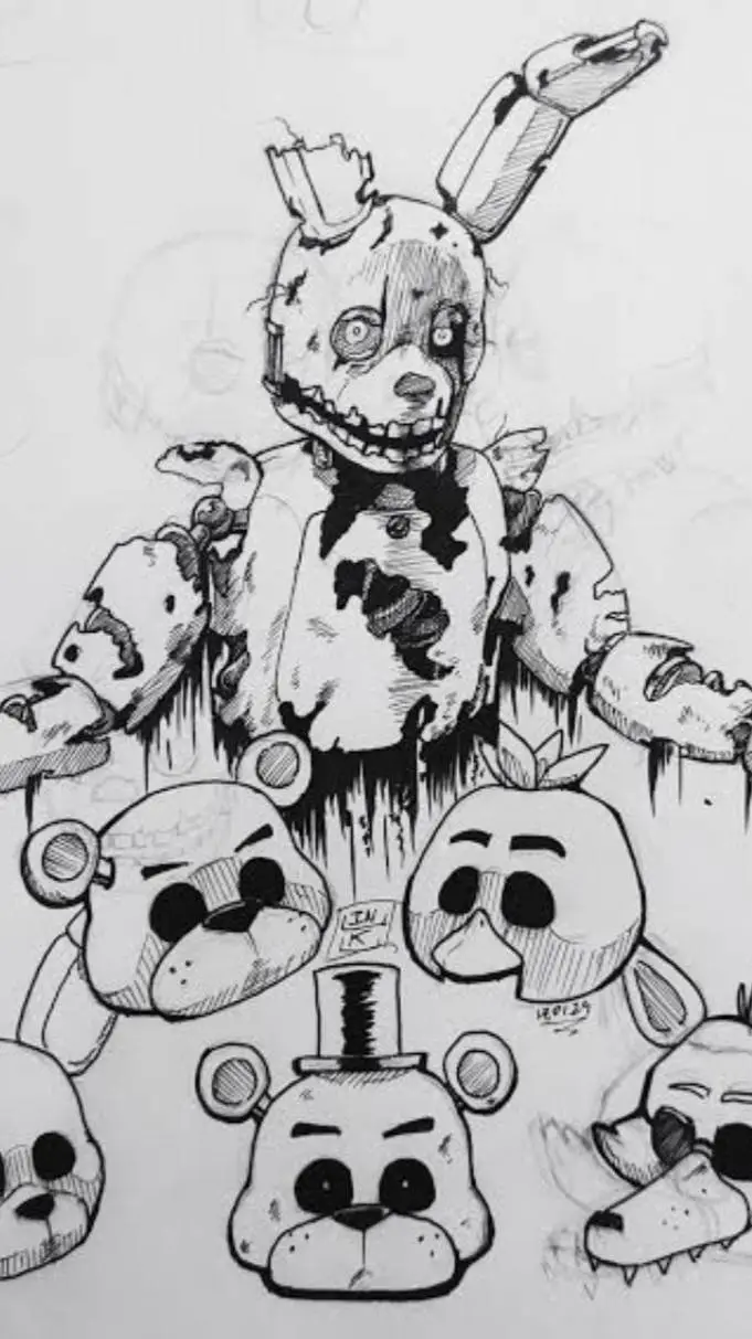 ai character: fnaf  background