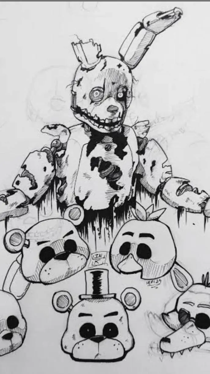 ai character: fnaf.....2 background