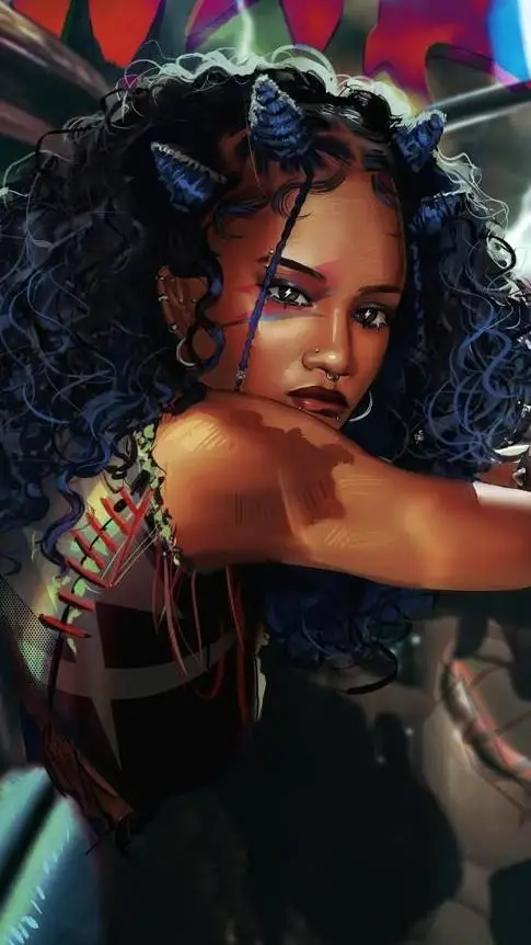 ai character: Thalia grace  background