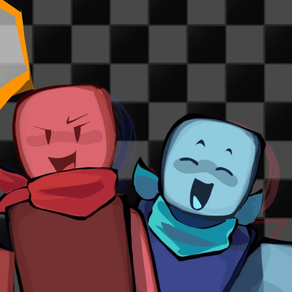 chat with ai character: red and blue