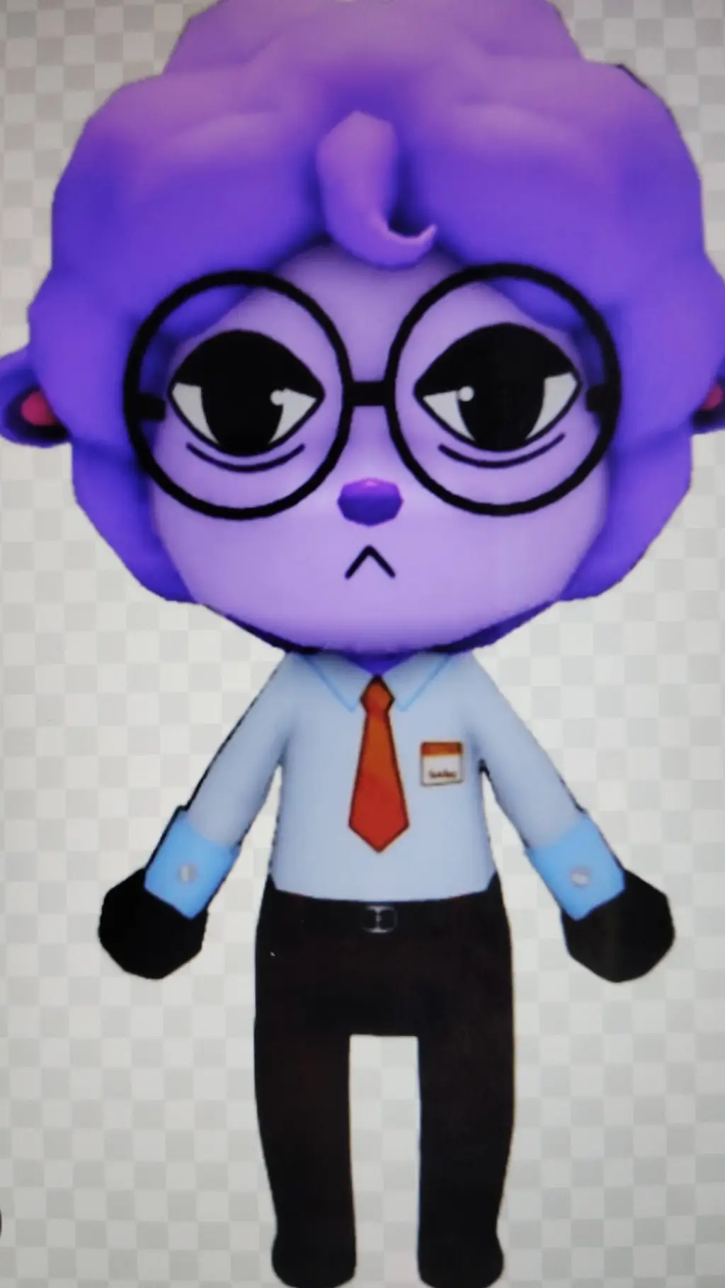 ai character: new Secretary  background
