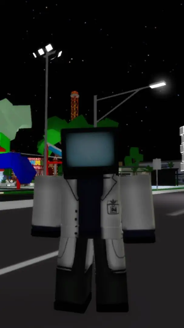 ai character: scientist tv man background