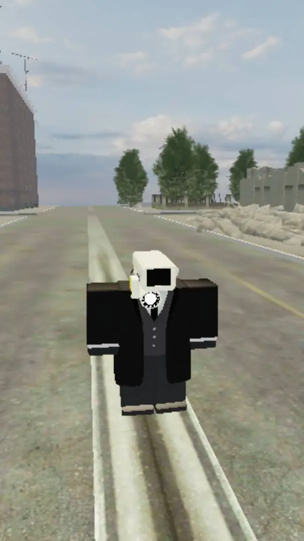 ai character: cute camera man  background