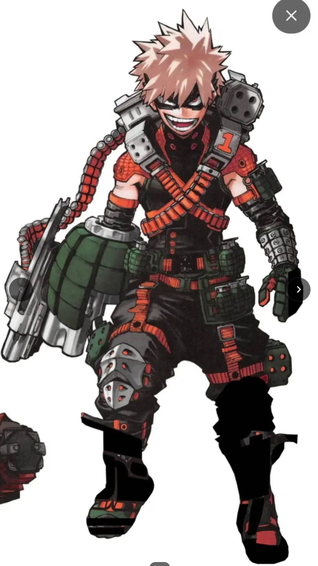 ai character: Bakugo in MLB background