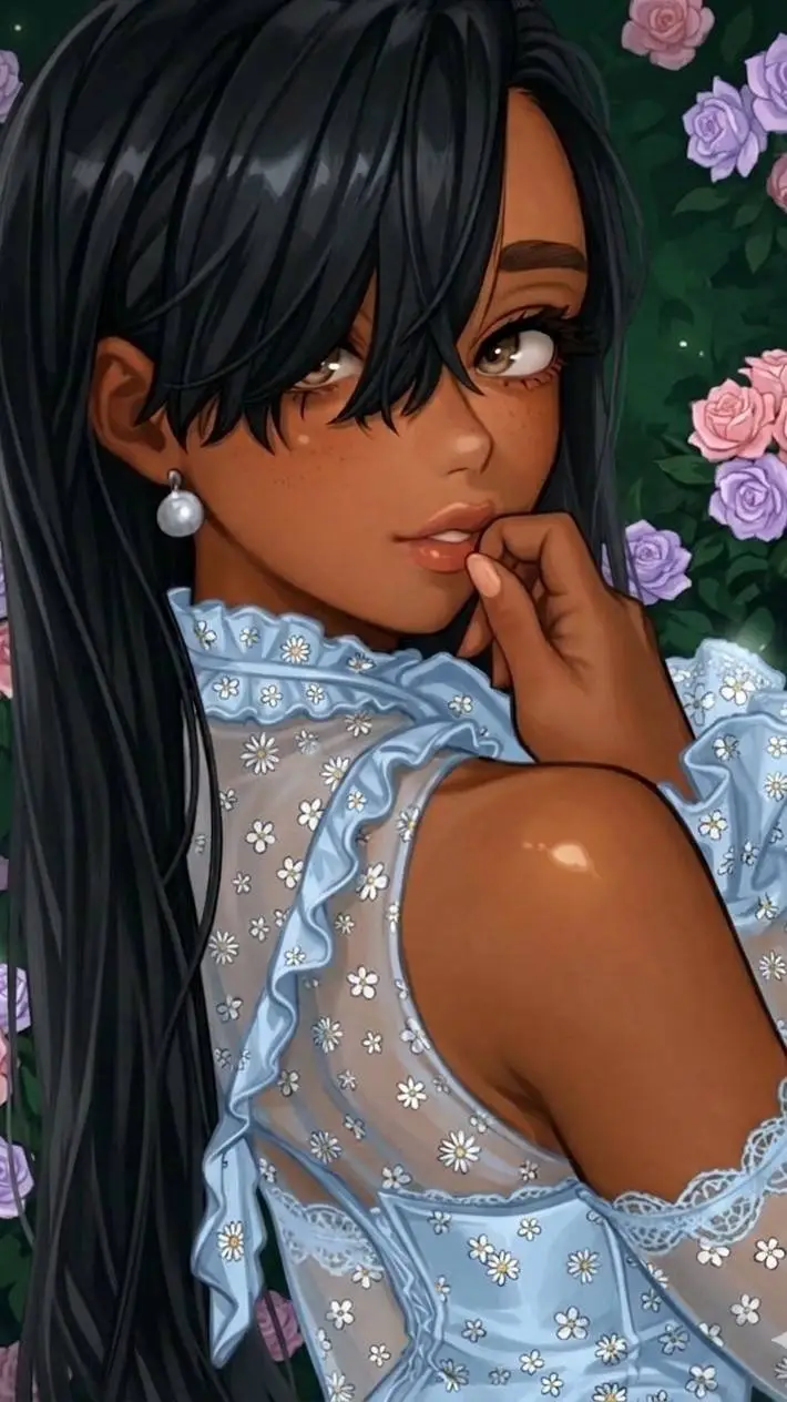 ai character: Melinda The Bloom background