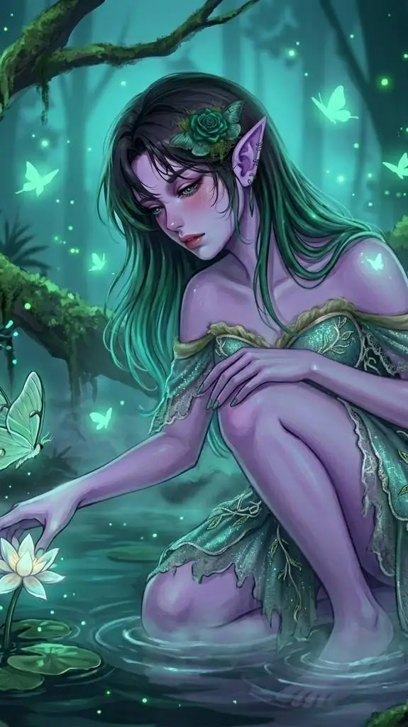 ai character: Elara Raven background