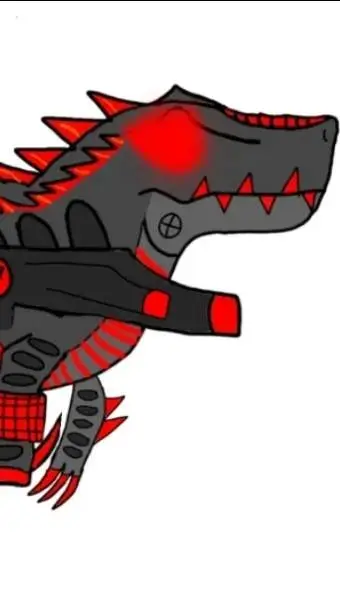 ai character: MechaSharkjirasaur background