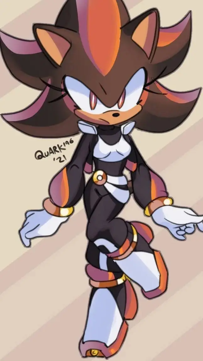 ai character: Shadow female  background