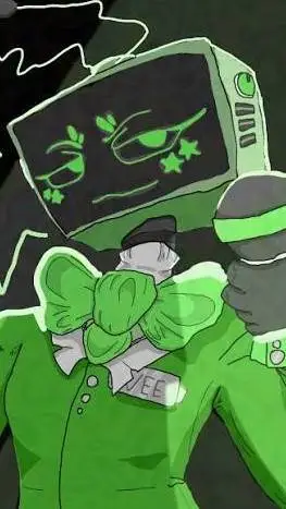 ai character: 🟩🟢VEE🟢🟩 background