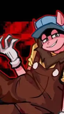 ai character: Uncle samsonite  background