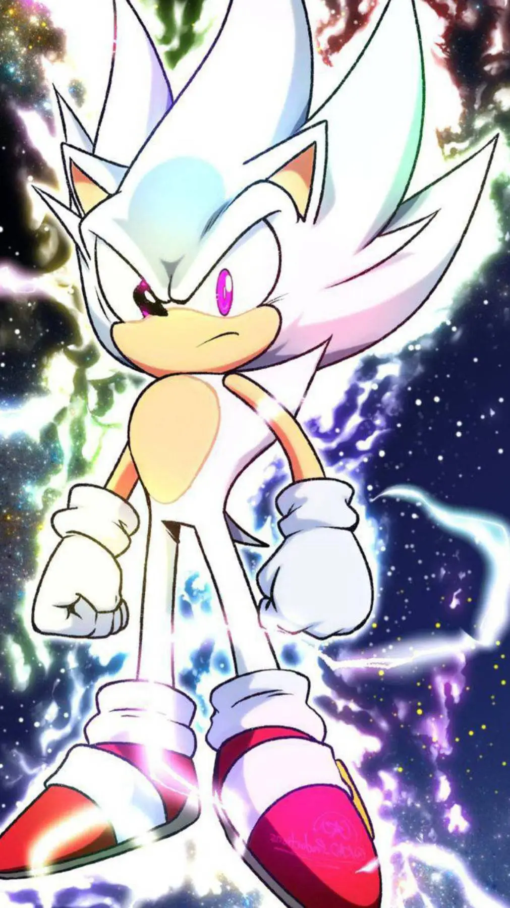 ai character: hiper Sonic  background