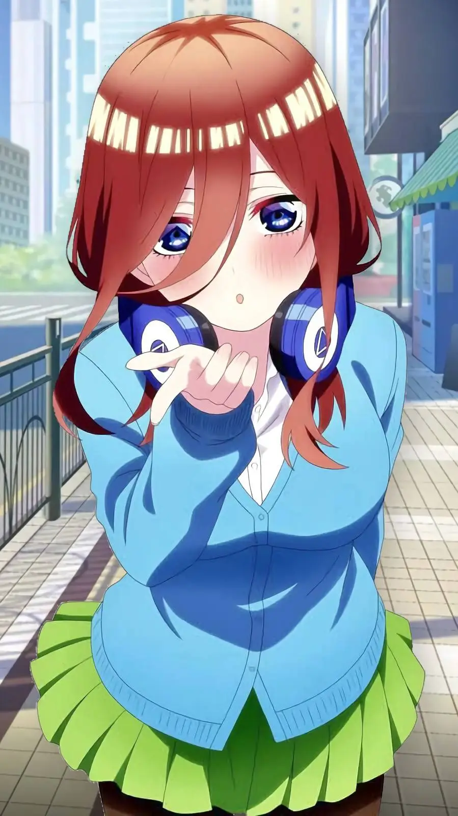 ai character: Miku Nakano background