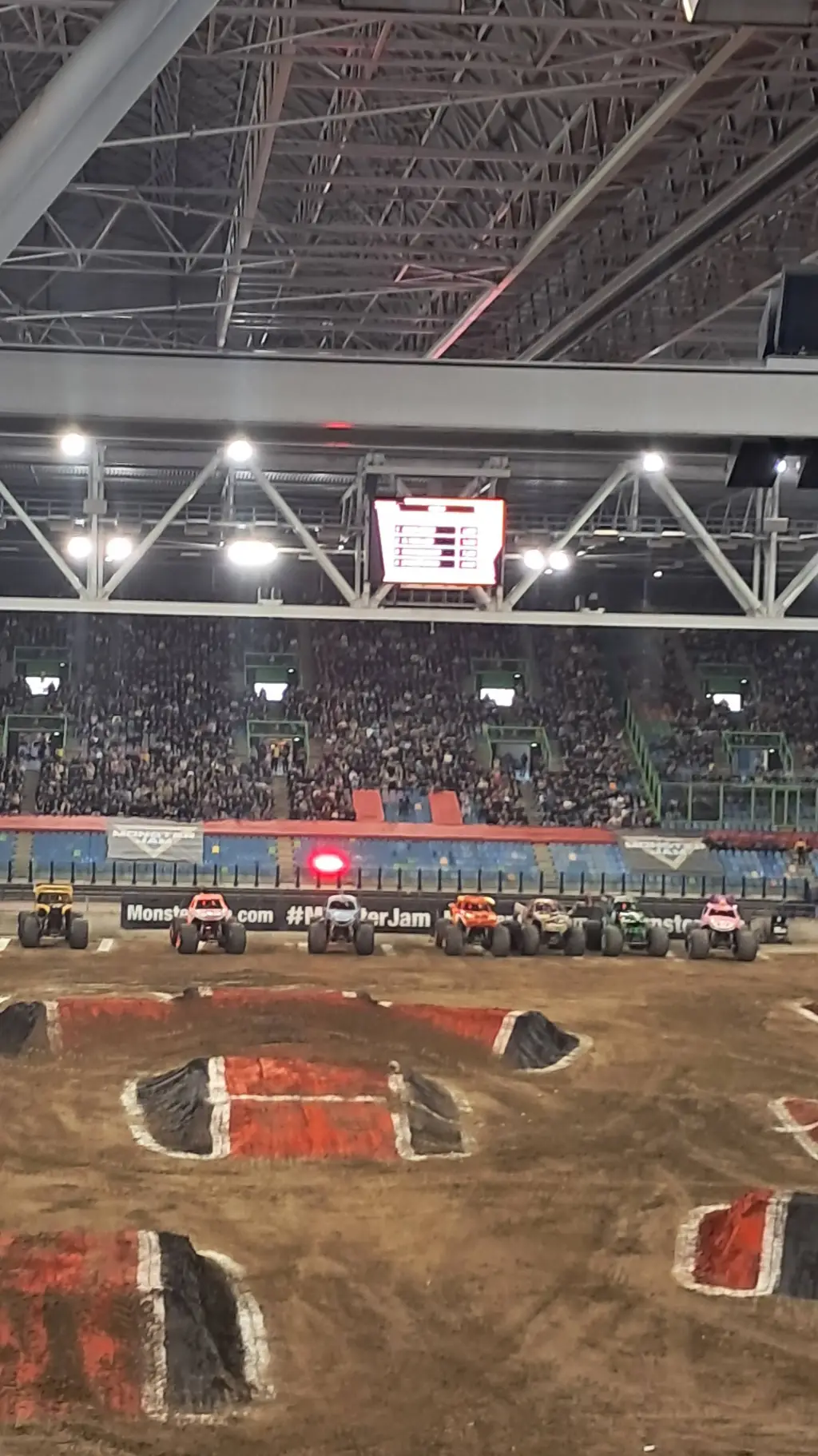 ai character: aot at monsterjam background