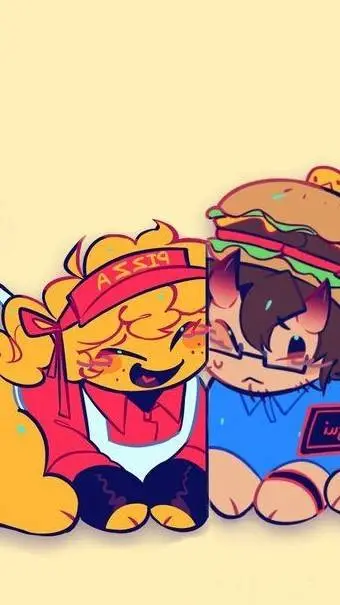 ai character: ~Pizzaburger~ background