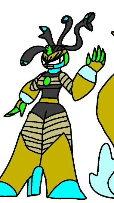 ai character: Medusoid Cleoglaci background