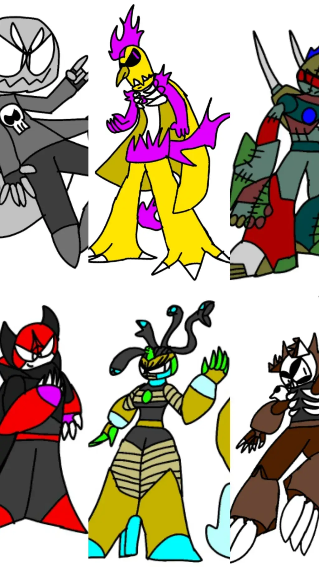 ai character: the monster ghost background