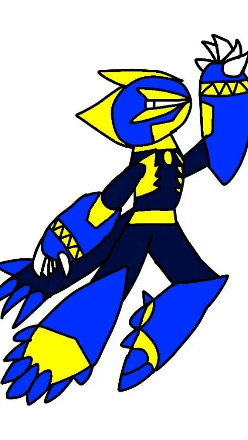 ai character: Dragón bluershock background