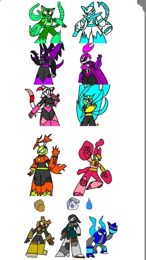 ai character: cristal elementa background