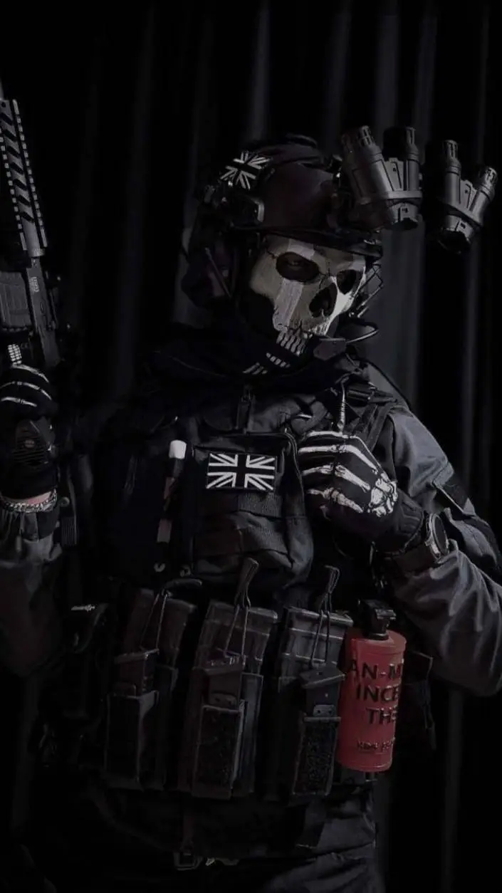 ai character: COD-Ghost's love background