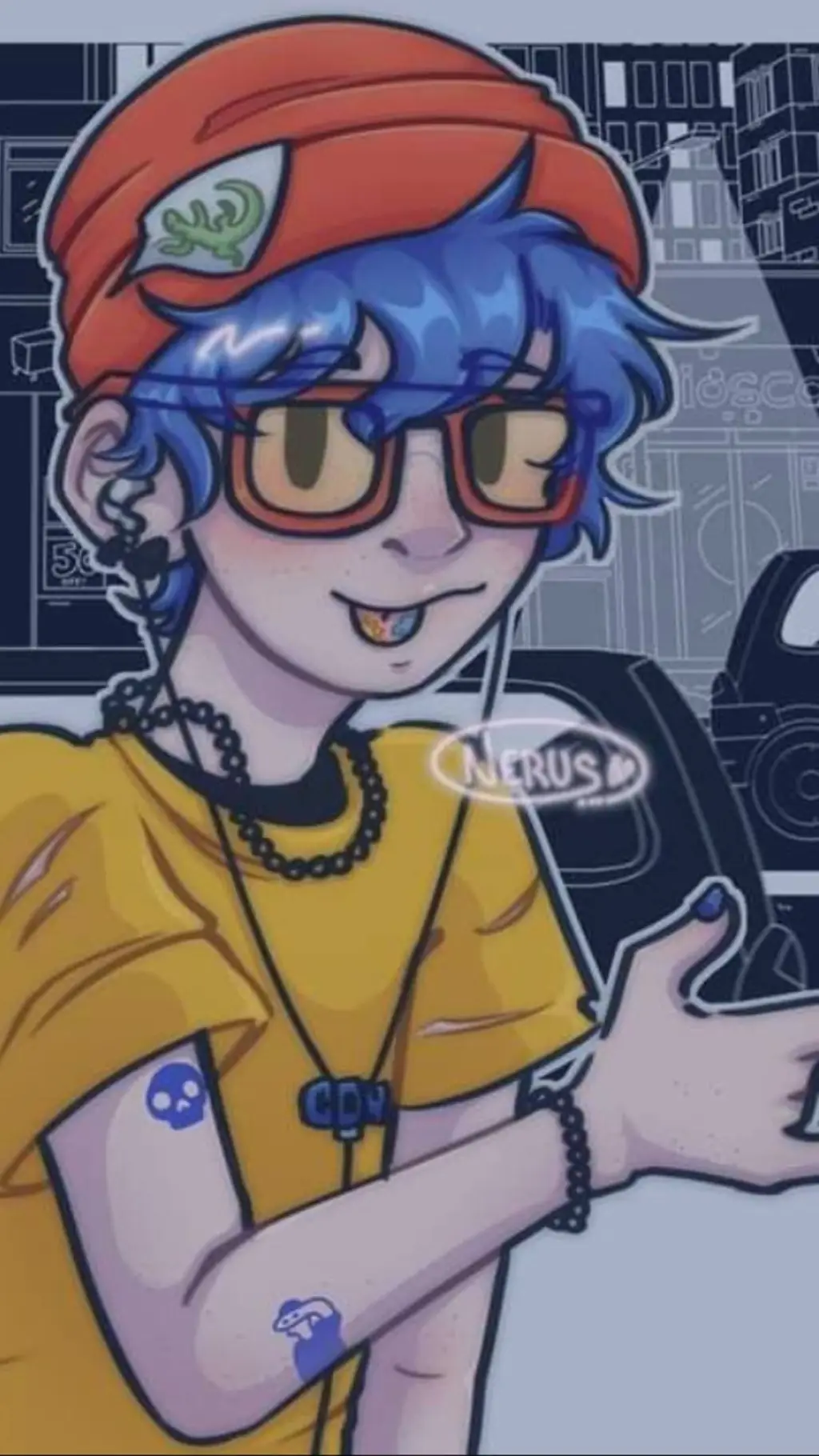 ai character: Cris (CDN)❤️💛💙 background