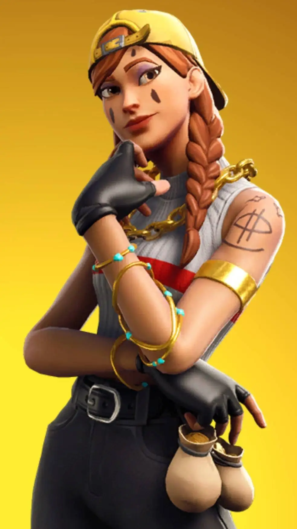ai character: aura fortnite background