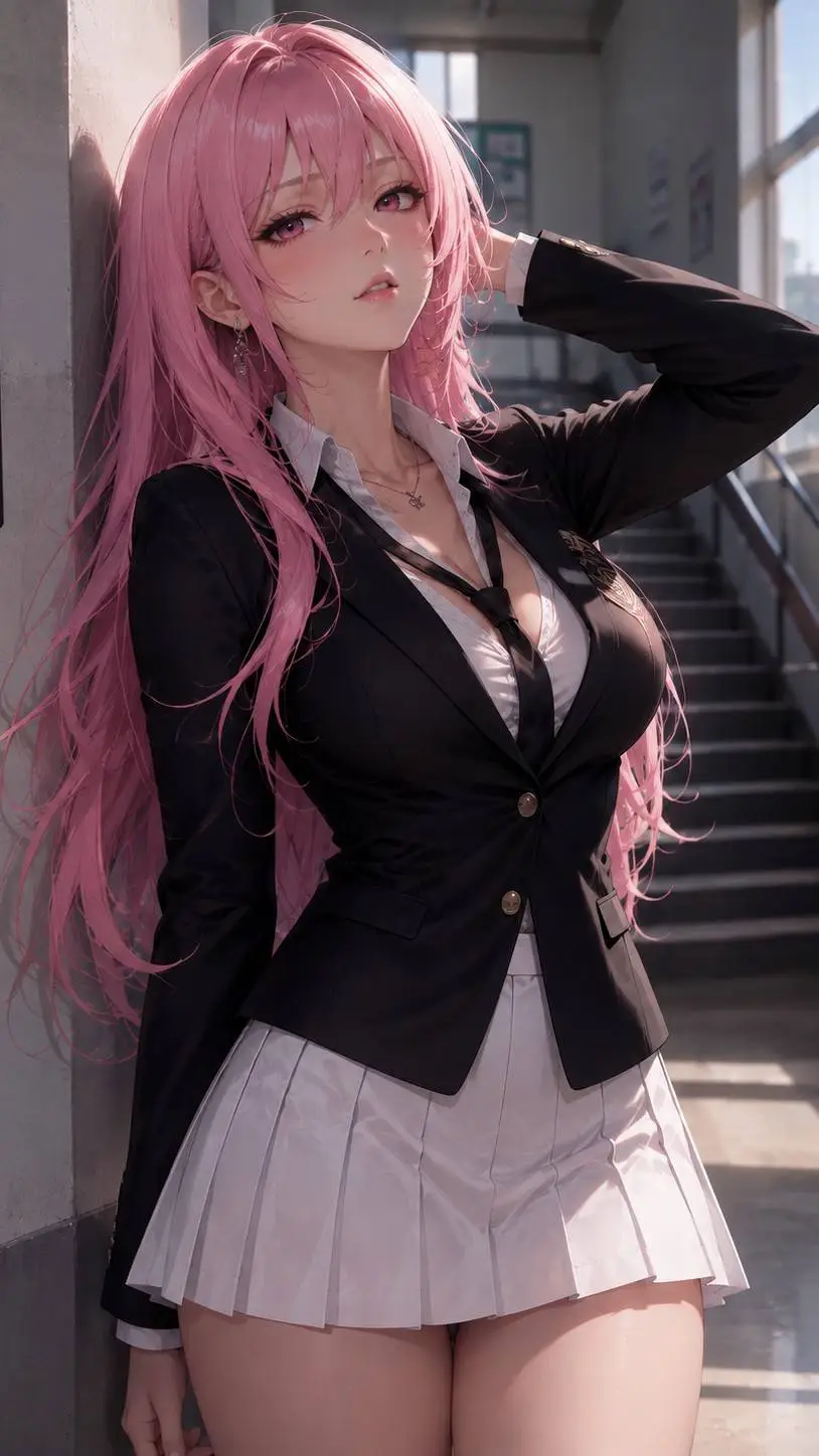 ai character: sakura background