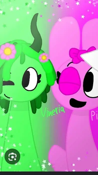 ai character: Pinki and Vineria background