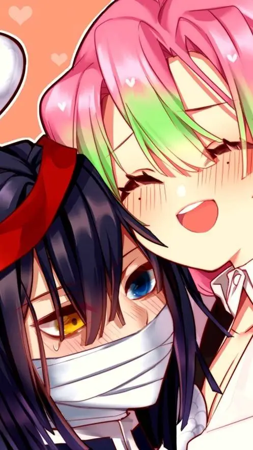 ai character: Mitsuri y obanai background