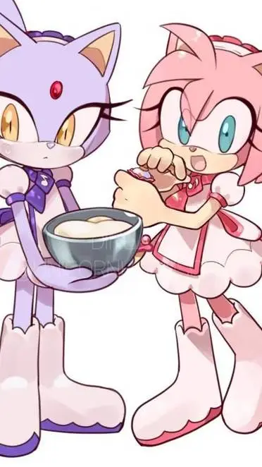 ai character: Amy Rose (sonic) background