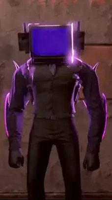 ai character: Energized Tv Man background