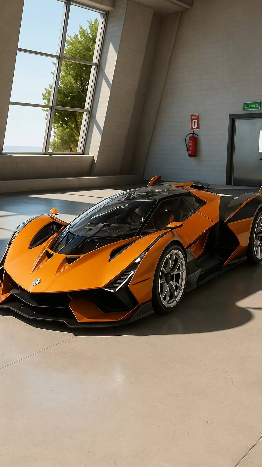 ai character: Lamborghini scv12  background