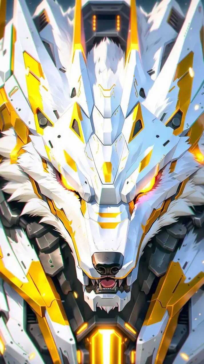 ai character: EVO ROBOT WOLF background