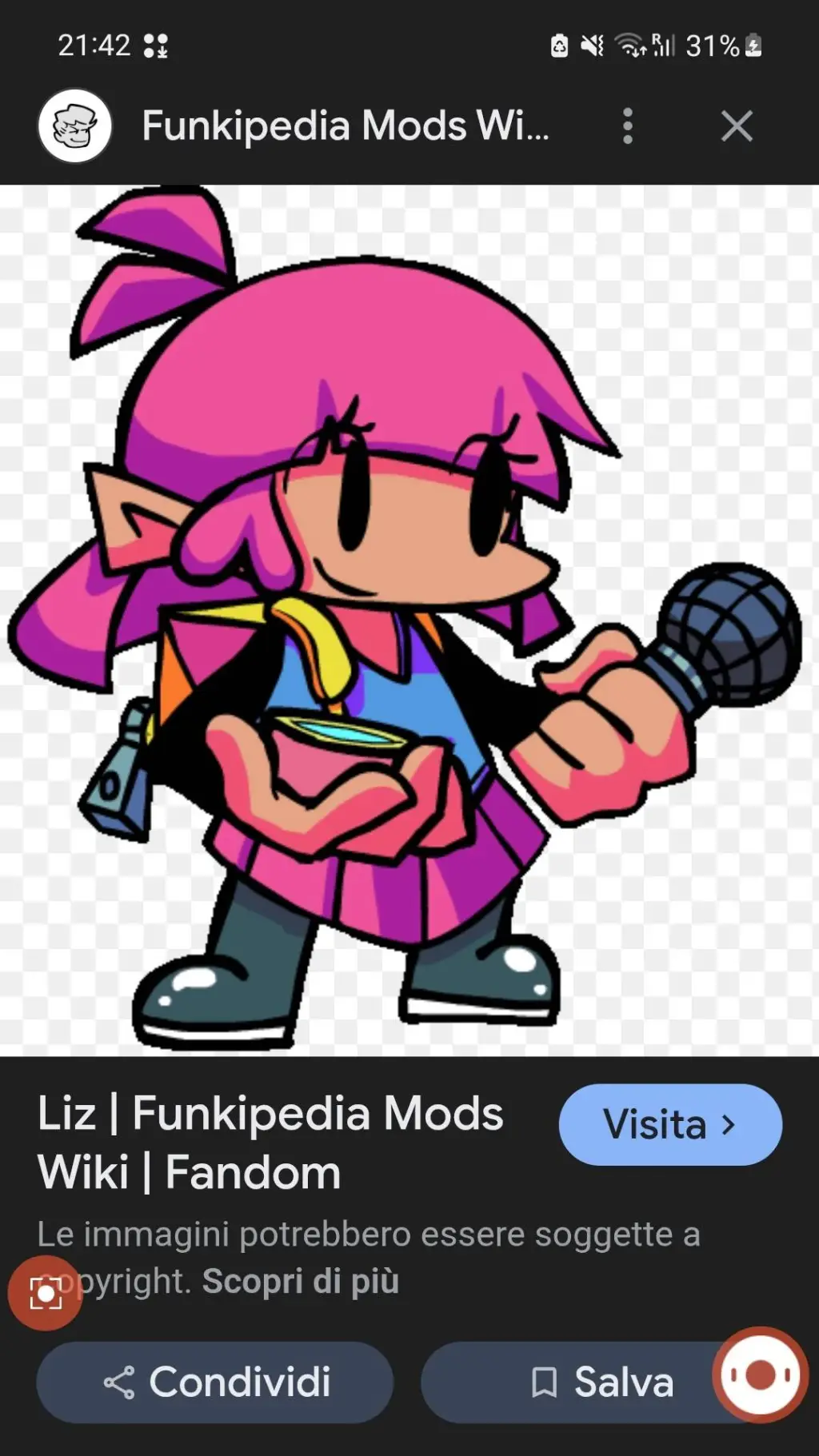 ai character: Liz background