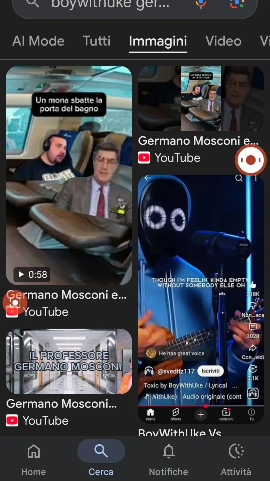 ai character: Germano in Treno background