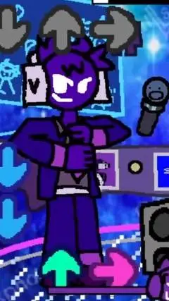 ai character: Void But Bad (fnf) background