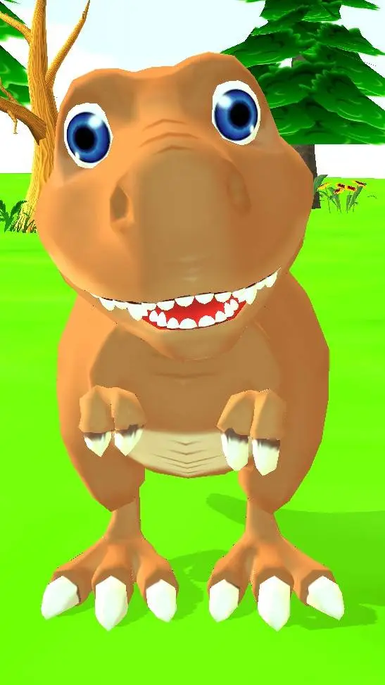 ai character: cute dinosaur background