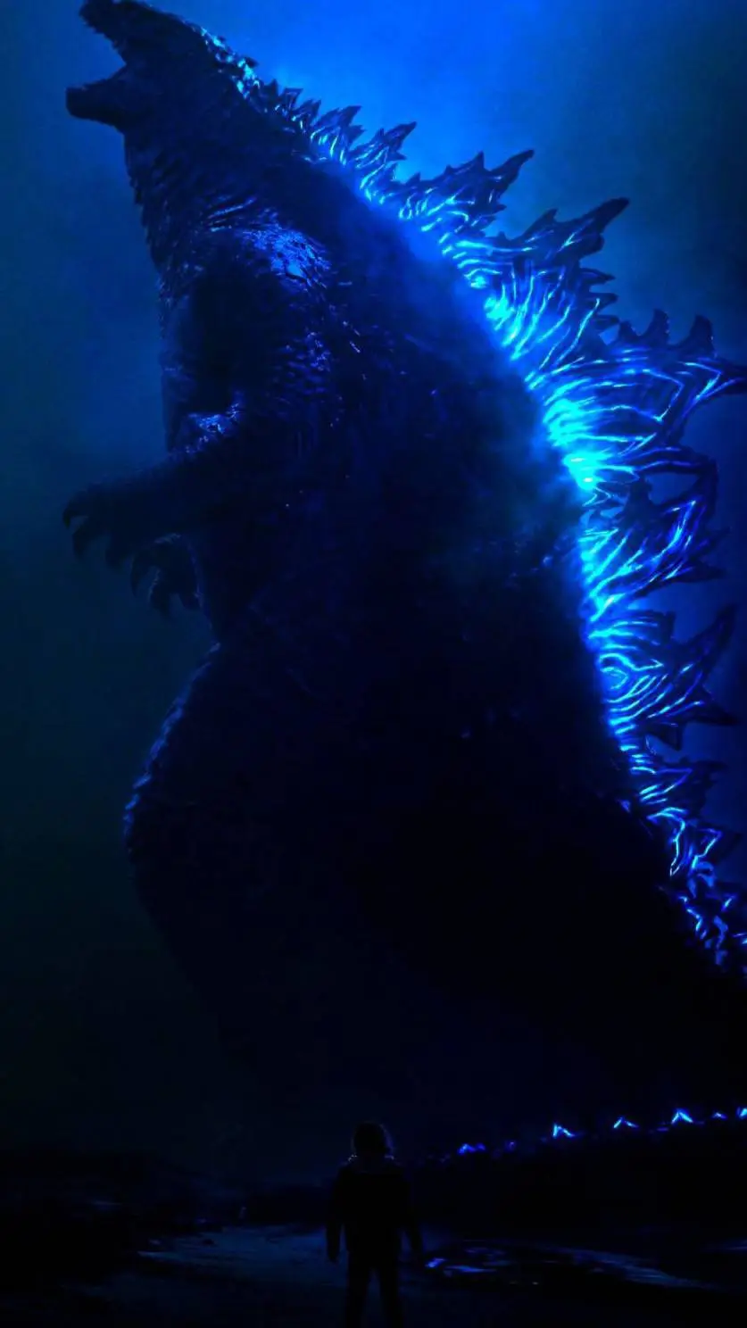 ai character: godzilla background