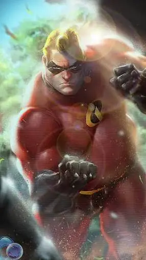 ai character: Mr increíble background