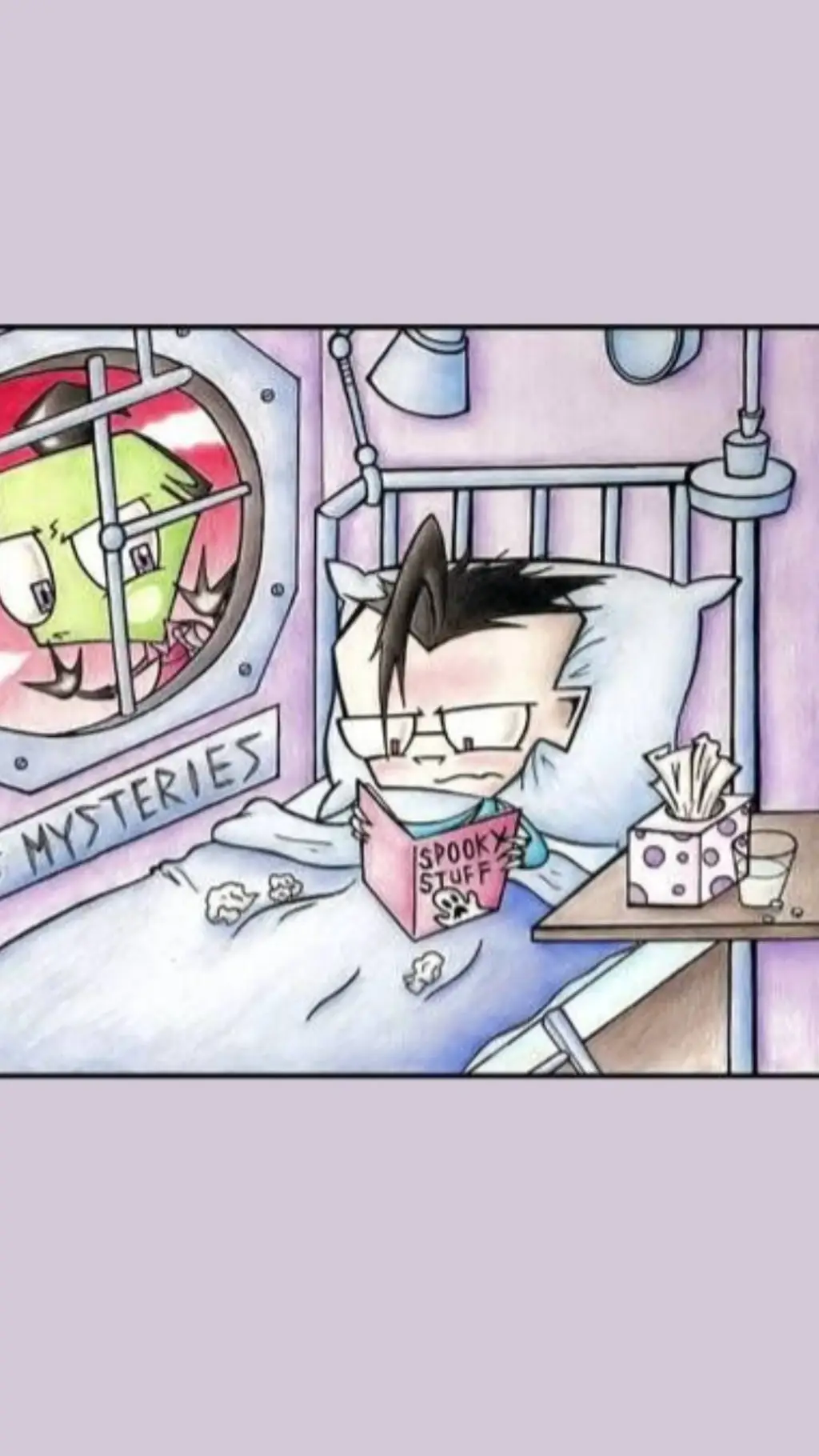 ai character: sick dib 🤧 background